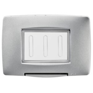 Rama de etansare IP55 3 module Gewiss Chorus GW16703VT, titan