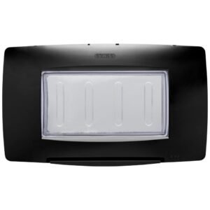 Rama de etansare 4 module IP55 Gewiss Chorus GW16704TNN, negru