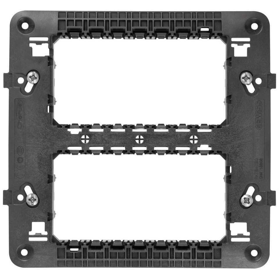Rama suport 12 module Gewiss Chorus GW16812, alb, negru, titan