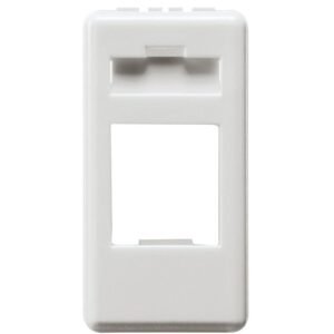 Adaptor 1M pentru prize de date Gewiss System GW20270, alb