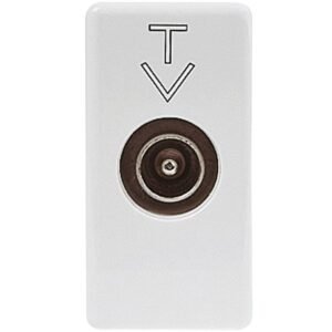 Priza TV directa 1M Gewiss System GW20381, alb