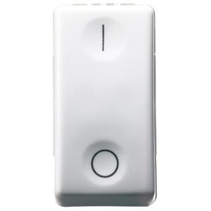 Intrerupator unidirectional 2P 250Vac 16A simbol 0/I, 1 modul Gewiss System GW20503, alb