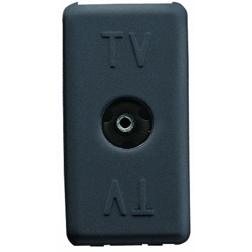 Priza tv directa 1 modul Gewiss System GW21228, negru