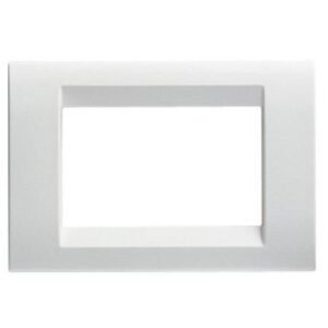 Rama ornament 3 module Gewiss System Virna GW22103, alb
