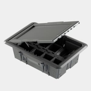 Doza de pardoseala cu capac decupat 16 module Gewiss System GW24606