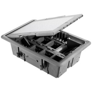 Doza de pardoseala 16 module cu capac de inox Gewiss System GW24616