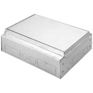 Doza metalica incastrata pentru dozele de pardoseala cu 10-16 module Gewiss GW24621