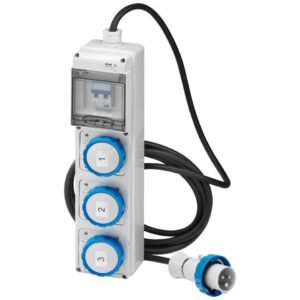 Tablou santier Q-DIN 5 ACS IEC 2X2P 1X3P 16A MOBIL Gewiss GW68242N
