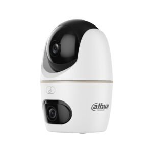 Camera supraveghere WiFi de interior Dahua Hero Dual H5D-5F, Pan/Tilt 360, 5+5MP, WiFi 6, Vedere nocturna, Iluminare Duala inteligenta, Detectie AI persoane/animale, Urmarire inteligenta auto-tracking, Comunicare bidirectionala, Alarma Sonora