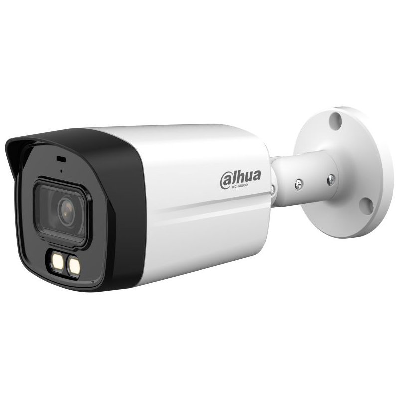 Camera 4K HDCVI Dahua HAC-HFW1801TLM-IL-A-0360B-S2, 8MP, lentila 3.6mm, Smart Dual Light 40m, microfon, 120 dB true WDR, IP67