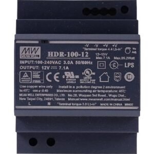 Sursa de alimentare in comutatie, 12V / 7.1A, sina DIN MeanWell HDR-100-12