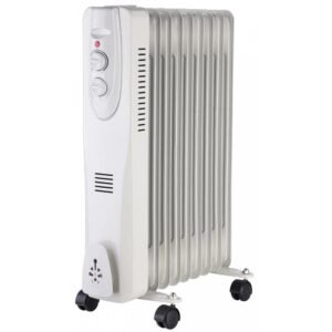Radiator electric portabil cu ulei 9 elementi 2000W Well HTR-OIL02-2000/9-WL / 5948636038491