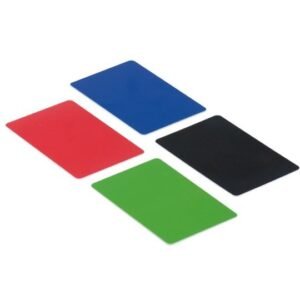 Cartele de proximitate cu cip EM4100 (125KHz) fara cod printat IDT-1001EM-C-BK diverse culori