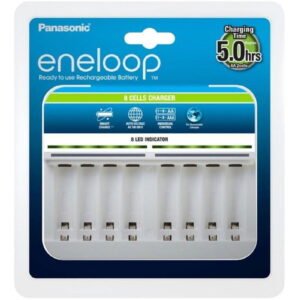 Incarcator Panasonic Eneloop pentru 8 acumulatori AA R6 sau AAA R3 Ni-MH BQ-CC63E – Default Title