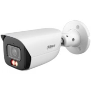 Camera bullet IP Dahua IPC-HFW3449E-AS-IL-0280B, 4 MP, lentila 2.8 mm, Smart Dual Light (IR/WL 50m), AI WizSense, microfon, slot card, IP67, PoE