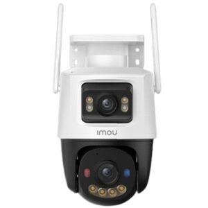 Camera supraveghere IP WiFi Imou IPC-S7XFP-8U0WED, 4 + 4 MP, lentila 2×3.6 mm, IR/lumina alba 30 m, rotativa PT cu lentila duala, microfon si difuzor
