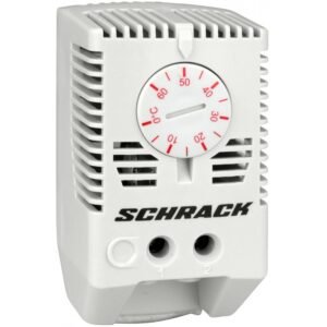 Termostat pentru incalzirea dulapurilor, 1NI, comutator rosu Schrack IUK08565