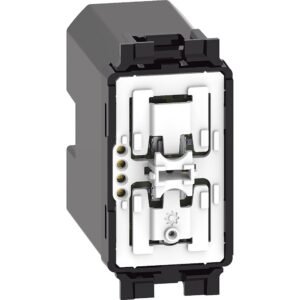 Intrerupator wireless pentru iluminat Bticino Living Now K4003CWI, alb, negru