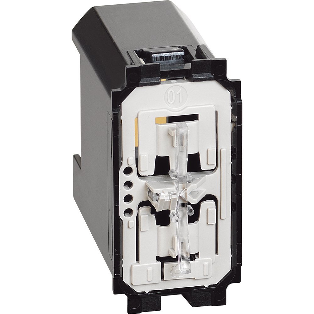 Intrerupator conectat pentru storuri electrice Bticino Living Now K4027C, alb, negru