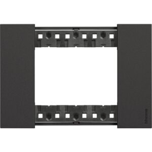 Rama ornament 3 module Bticino Living Now KA4803KG, negru