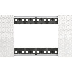 Rama ornament 4 module Bticino Living Now KA4804MW, pixel