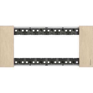Rama ornament 6 module Bticino Living Now KA4806ZW, auriu