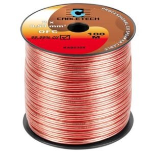 Cablu pentru difuzor, cupru OFC, 2 x 0.5 mm2, Rola 100m KAB0309