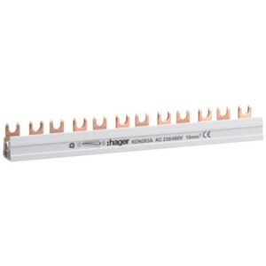 Pieptene (Busbar) 2P tip furca 12 module 10mmp 63A Hager KDN263A