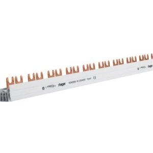Pieptene (Busbar) 2P tip furca 57 module 10 mmp 63A lungime 1m Hager KDN263B