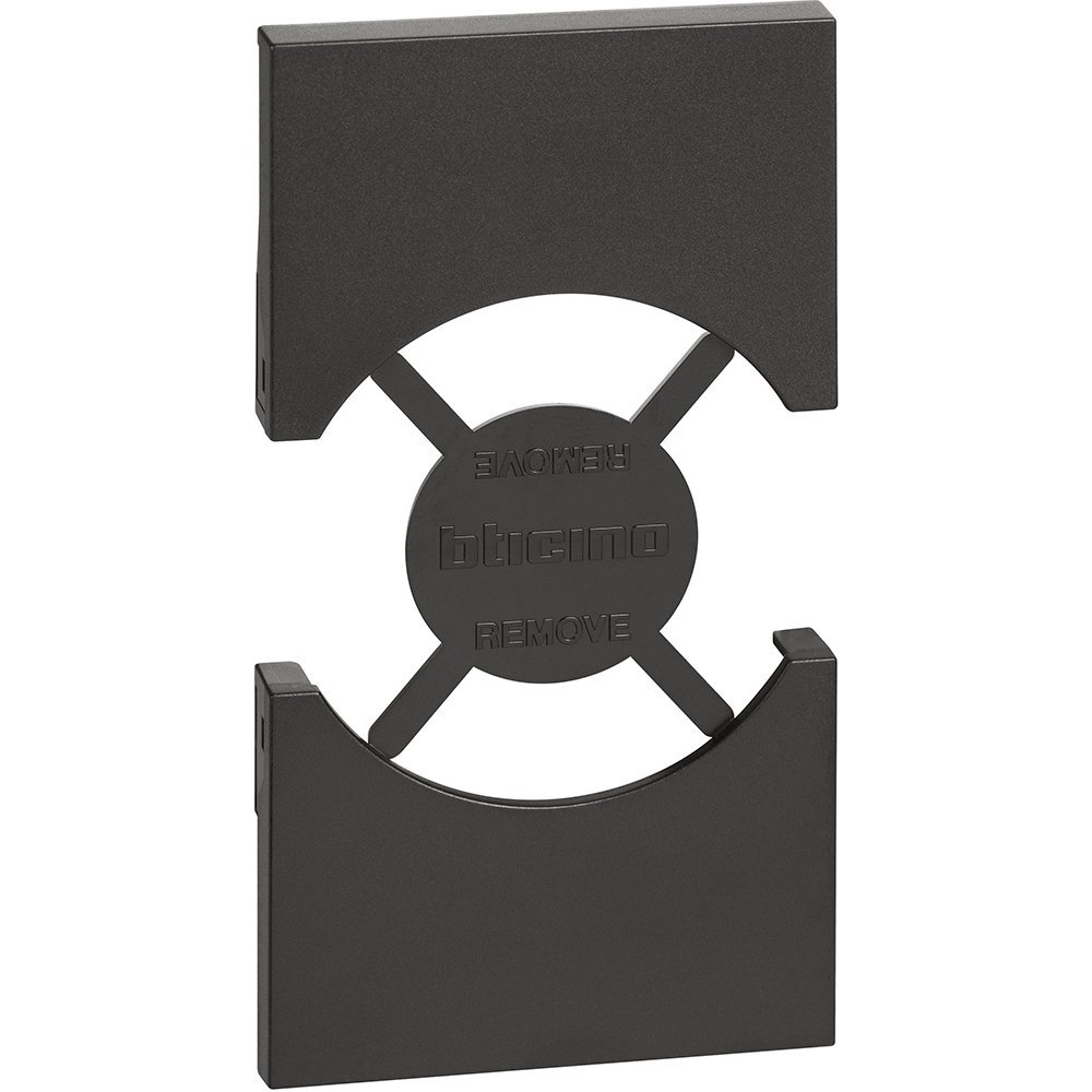 Placa pentru priza standard italian/german Bticino Living Now KG03, negru