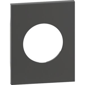 Placa 3 module adecvata pentru prize standard german Bticino Living Now KG04M3, negru
