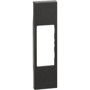 Capac pentru conectori RJ si A/V si lampa de siguranta Bticino Living Now KG07, negru