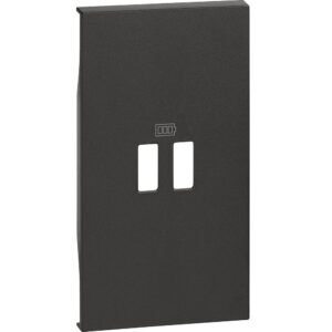 Placa pentru referintele K4285C2, K4286C2, K4287C2 Bticino Living Now KG12C, negru