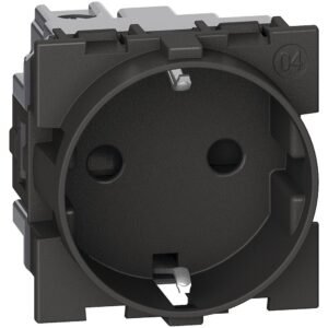 Priza 2M standard german Bticino Living Now KG4141, negru