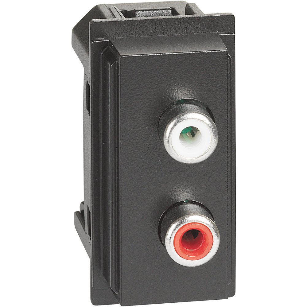 Priza dubla RCA Bticino Living Now KG4269R, negru