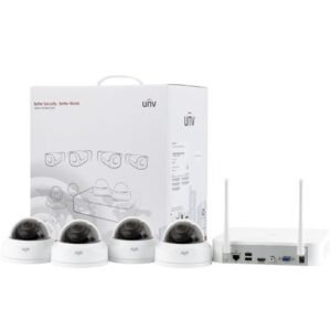 Sistem wireless Unv KIT-322F28W-4D NVR + 4 camere dome IP 2MP