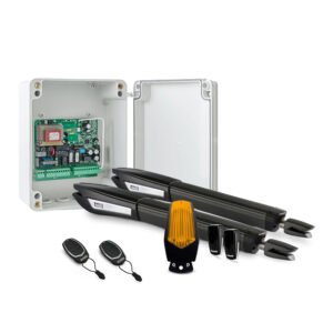 Kit automatizare poarta batanta Motorline JAG 400 – 230V, 500 Kg/canat, 3 m/canat, 300 W