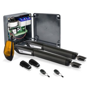 Kit automatizare poarta batanta Motorline JAG 600, 4 m/canat, 80 W, 24 V