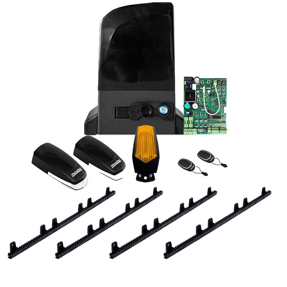 Kit automatizare poarta culisanta cu 4 cremaliere Motorline KIT GALO600-CRM, 230 VAC, 450 N, 600 Kg, brushless, viteza maxima 240 mm/s, compatibil MCONNECT LINK
