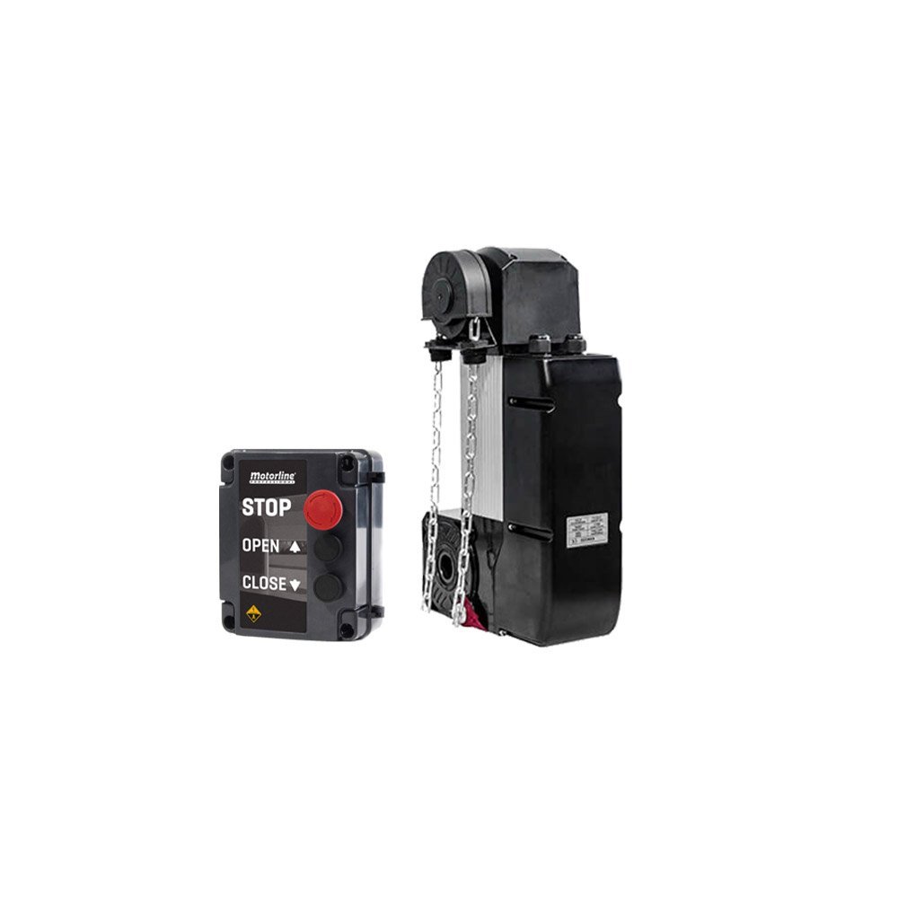 Kit automatizare usi sectionale industriale Motorline KVM110, 40 mp, 230 Vac, 700 W