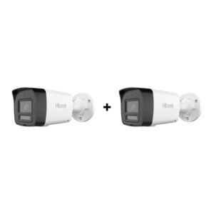 PROMO – Pachet camere supraveghere IP cu iluminare duala Hikvision Hilook IPC-B160HA-LUF/SL, 6 MP, 2.8 mm, IR/Lumina alba 30 m, microfon si difuzor, slot card, PoE, slot card, pret redus 50% la al doilea produs
