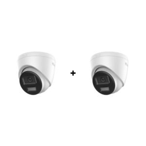 PROMO – Pachet camere supraveghere IP Dome Hybrid Light Hikvision Hilook IPC-T240HA-LUF/SL(2.8MM), 4 MP, 2.8 mm, IR/Lumina alba 30 m, microfon si difuzor, slot card PoE, pret redus 50% la al doilea produs