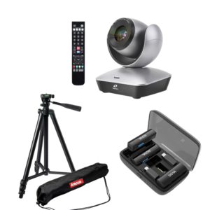 Kit lectori: Telycam Camera Video PTZ Full HD 1080 Zoom 12X USB 2.0 cu lavaliera Wireless – Default Title