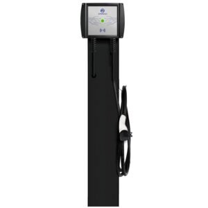 Kit suport metalic + statie incarcare masini electrice, 22 kW, trifazata, cablu Type 2, curent setabil 8-32 A, aplicatie mobila RFID Ampevo AMP322T2GC