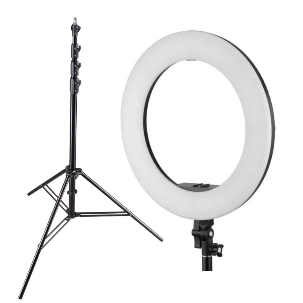 Ring-light 60W Bicolor (3200K- 5600K) cu stativ – Default Title