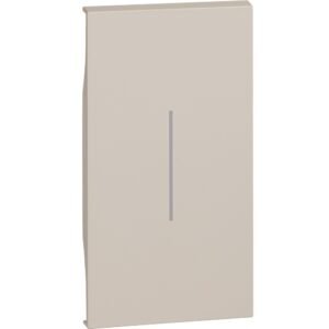 Tasta iluminabila 2 module pentru intrerupatoare Bticino Living Now KM01M2, nisip