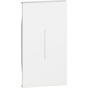 Tasta iluminabila 2 module Bticino Living Now KW01M2, alb