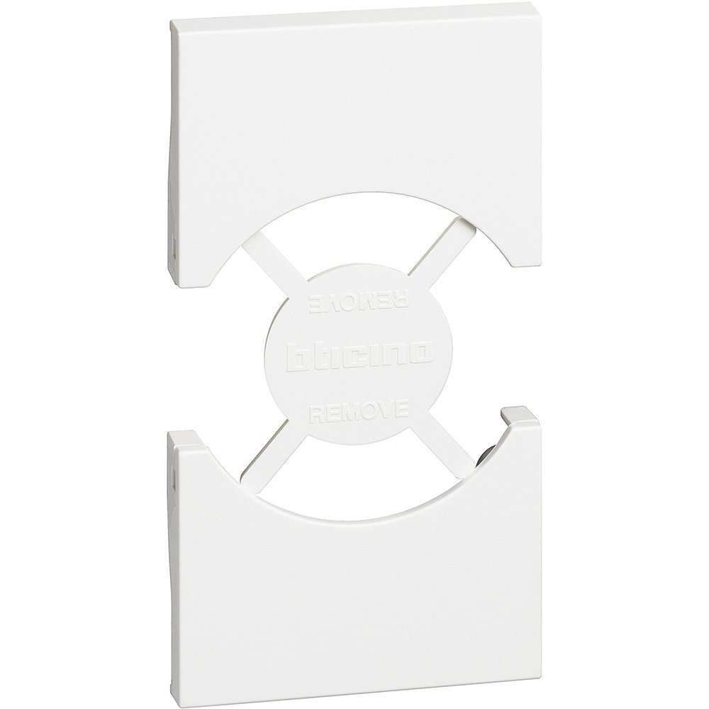 Tasta / Capac pentru priza schuko 2M KW4140A16F Bticino Living Now KW03, alb