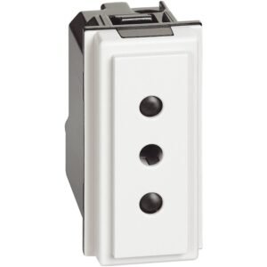 Priza 2 P+T 10A Bticino Living Now KW4113, alb