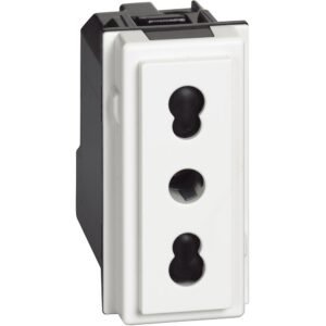 Priza standard italian 10-16A 250Vac Bticino Living Now KW4180, alb